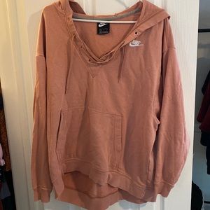 Nike pink hoodie